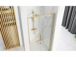 Rea Mampara De Ducha|Puerta De Ducha Rapid Slide 110 Brush Gold