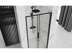 Puerta De Ducha Rapid Slide 140 Black^Rea