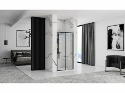 Puerta De Ducha Rapid Slide 140 Black^Rea