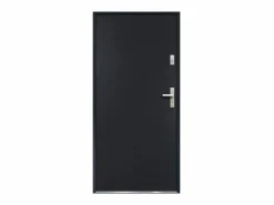 Puerta de entrada de acero Alt. 207 x Ancho 100 cm antracita - se abre hacia la izquierda AGUEDA^Vente-unique Sale