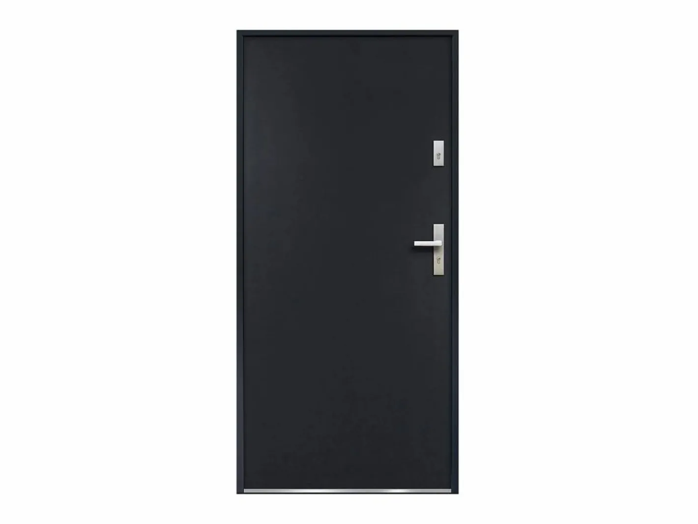 Puerta de entrada de acero Alt. 207 x Ancho 100 cm antracita - se abre hacia la izquierda AGUEDA^Vente-unique Sale