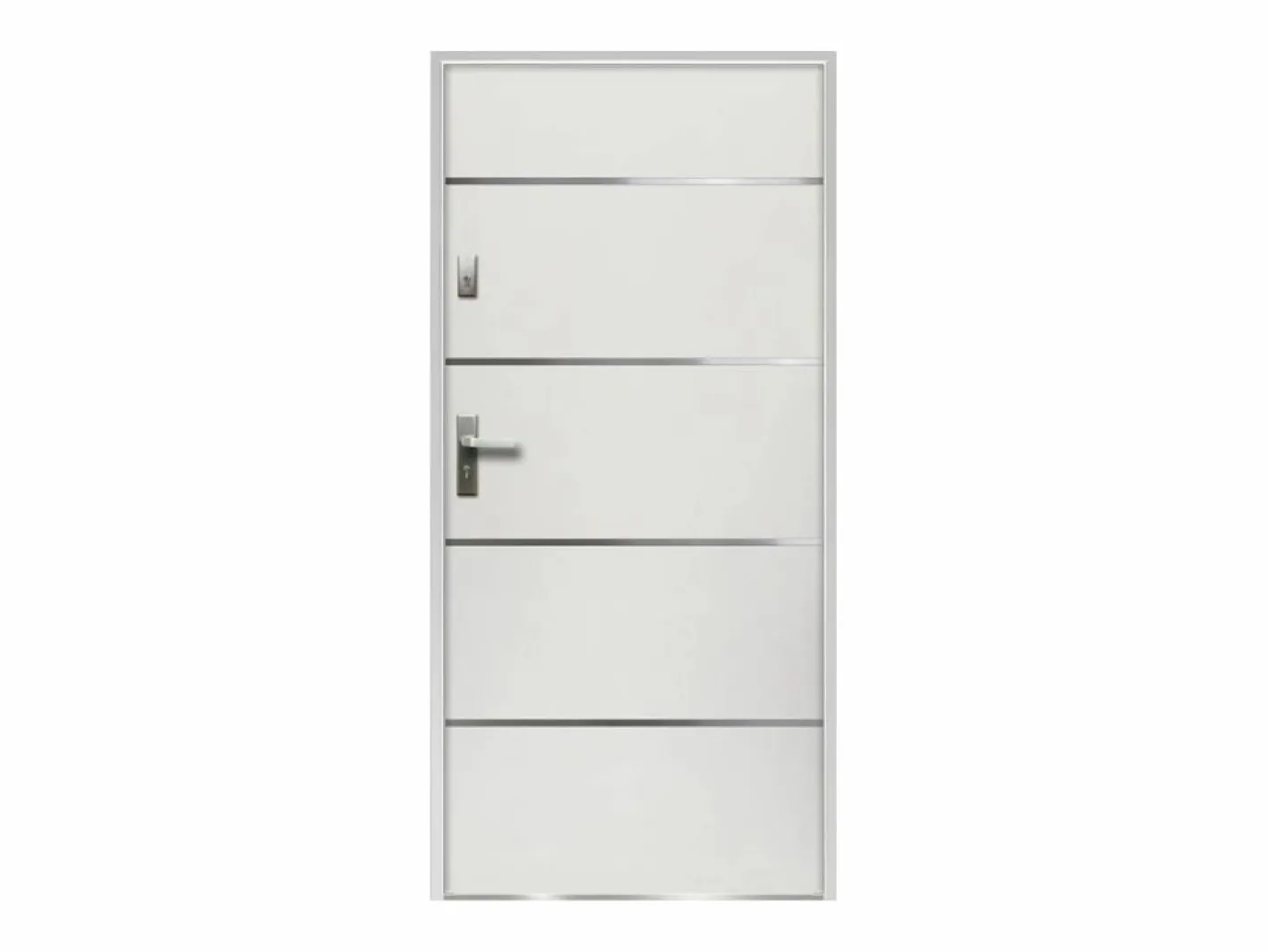 Puerta de entrada de acero y inox Alt. 207 x Ancho 100 cm abre a la derecha NAXARA^Vente-unique Hot