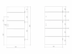 Vente-unique Puerta De Entrada|Puerta de entrada de acero sólido y acero inoxidable Alt. 207 x L100 cm natural oscuro abriendo hacia la derecha NAXARA