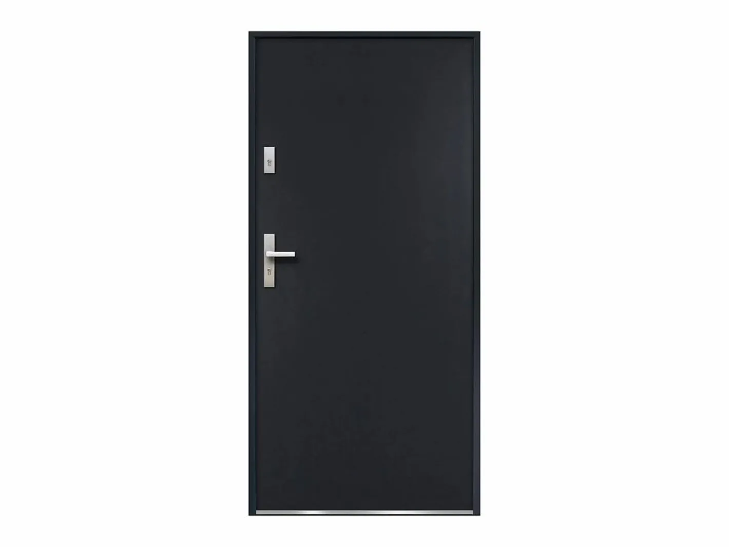 Puerta de entrada de acero Alt. 207 x Ancho 100 cm antracita - se abre hacia la derecha AGUEDA^Vente-unique Hot