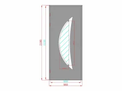 Vente-unique Puerta De Entrada|Puerta de entrada de aluminio Alt. 218 x L96 cm antracita - apertura derecha - DATELO