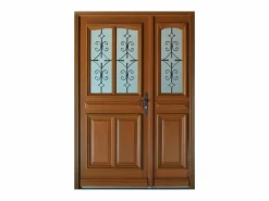 Puerta de Entrada Escalonada Modelo 'Vauban' Dimensión 215 X 120 Empuje Izquierdo (Dimensiones de la Tabla) sin manilla^GD Menuiseries Outlet