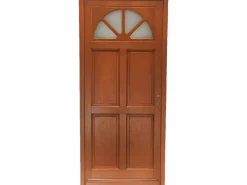 GD Menuiseries Puerta de Entrada Ferji 215X90 Empuje a la Izquierda sin manilla Marru00f3n Sale