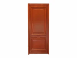 GD Menuiseries Puerta de Entrada Modelo Azafran Tamaño 215 X 90 Empuje Izquierdo sin manilla Marru00f3n Sale