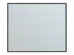 Somfy Puerta De Garaje|Puerta de garaje seccional con motor efecto madera blanca PRIETA