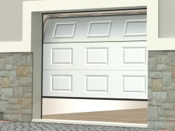 Puerta de garaje seccional con motor con ventanas CAOPAS^Somfy Discount
