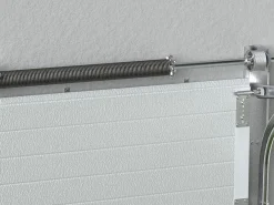 Puerta de garaje seccional con motor efecto madera antracita PRIETA^Somfy Clearance