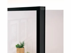 Puerta de interior vidrio templado y aluminio 93x201,5 cm ES475185^ Online
