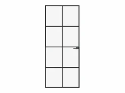 Puerta Con Marco|Puerta de interior vidrio templado y aluminio 83x201,5 cm ES660905