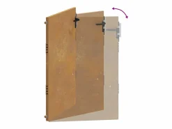 Puerta De Entrada|Puerta de jardín de acero corten de 105 x 155 cm.