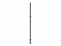 Puerta de jardín negra 105x205 cm diseño de hoja de acero Negro Hot