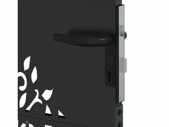 Puerta de jardín, Puerta de jardín 85x75 cm Diseño de árbol en acero Corten^ Hot