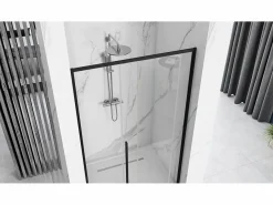 Rea Puerta De La Ducha Deslizante Solar 120 Black Negro Hot
