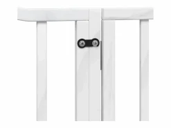 Puerta de perros plegable 12 paneles madera álamo blanca 960 cm^Clicnbuy Discount