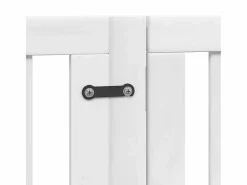 Clicnbuy Seguridad Para Mascotas|Puerta de perros plegable 12 paneles madera álamo blanca 600 cm