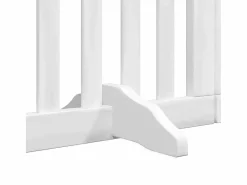 Clicnbuy Seguridad Para Mascotas|Puerta de perros plegable 15 paneles madera álamo blanca 750 cm