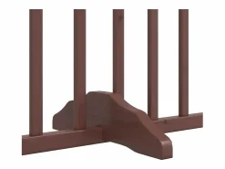 Clicnbuy Seguridad Para Mascotas|Puerta de perros plegable 6 paneles madera álamo marrón 480 cm