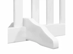 Puerta de perros plegable 12 paneles madera álamo blanca 960 cm^Clicnbuy Hot