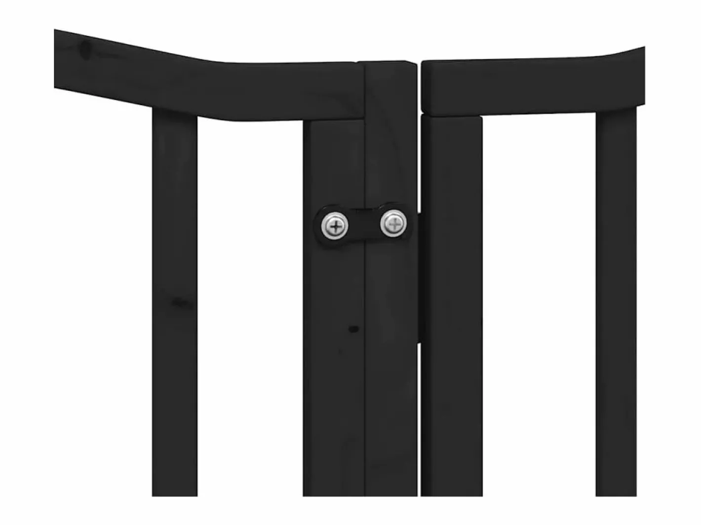 Puerta de perros plegable 15 paneles madera álamo negra 750 cm^Clicnbuy Clearance
