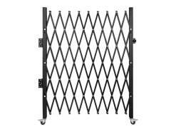 Puerta de Seguridad Plegable Individual SucceBuy, 18,5 cm de Alto x 21,5 cm de Ancho, Puerta Plegable Negro Outlet