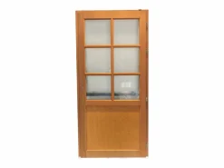 Puerta De Servicio De Madera Esmaltada Naxos, Al.200xl.80 p.izquierda + Tirador Y Cilindro (ref 01245F924) Tabla Dimensiones sin manilla^GD Menuiseries Best