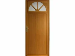 GD Menuiseries Puerta de servicio de madera 'Pixos' 200X80 Empuje a la derecha (Dimensiones de la mesa) sin manilla Marru00f3n Online