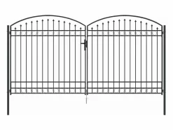 Puerta de valla Otros 400 x 200 cm Acero^ Hot