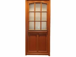 GD Menuiseries Puerta Entrada Madera 'Alena' 215X90 Empuje Izquierdo (Medidas Tabla) sin manilla Marru00f3n New