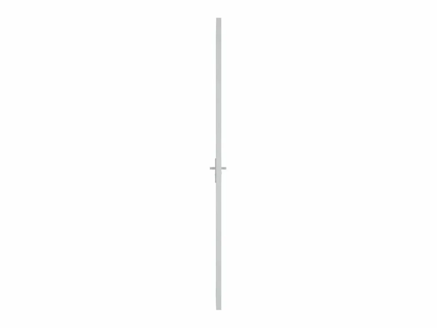Puerta interior de vidrio y aluminio mate 76x201,5 cm ES718383 Blanco Clearance