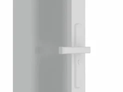 Puerta interior de vidrio y aluminio mate 76x201,5 cm ES718383 Blanco Clearance
