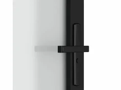 Puerta interior de vidrio y aluminio mate 93x201,5 cm ES136386 Negro Online