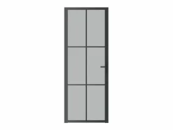Puerta Con Marco|Puerta interior de vidrio y aluminio mate 76x201,5 cm ES878423