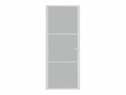 Puerta interior de vidrio y aluminio mate 83x201,5 cm ES222867^ Sale