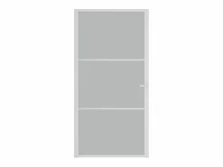Puerta interior de vidrio y aluminio mate 102,5x201,5 cm ES385917^