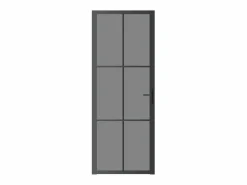 Puerta interior vidrio EGS y aluminio 76x201,5 cm ES528766^ Outlet