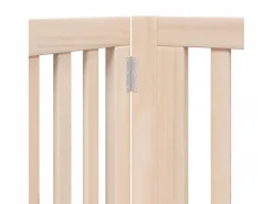 Clicnbuy Seguridad Para Mascotas|Puerta para perros plegable 12 paneles madera de álamo 960 cm