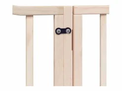 Clicnbuy Seguridad Para Mascotas|Puerta para perros plegable 6 paneles madera de álamo 480 cm