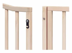 Clicnbuy Seguridad Para Mascotas|Puerta para perros plegable 6 paneles madera de álamo 480 cm