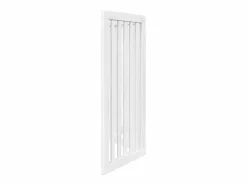 Clicnbuy Seguridad Para Mascotas|Puerta para perros plegable 3 paneles madera álamo blanca 150cm