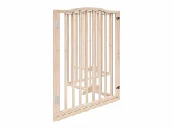 Puerta para perros plegable 4 paneles madera de álamo 320 cm^Clicnbuy Outlet
