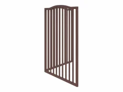 Puerta para perros plegable 2 paneles álamo marrón roble 160 cm^Clicnbuy Online