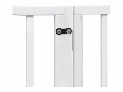 Clicnbuy Puerta para perros plegable 4 paneles madera álamo blanca 320cm Blanco New