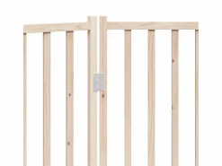 Puerta para perros plegable 2 paneles madera de abeto 160 cm^Clicnbuy Online