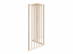 Clicnbuy Puerta para perros plegable 3 paneles madera de álamo 150 cm Marru00f3n Outlet