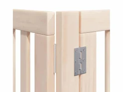 Puerta para perros plegable 10 paneles madera de álamo 800 cm^Clicnbuy Outlet