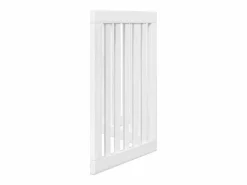Puerta para perros plegable 3 paneles madera álamo blanca 150cm^Clicnbuy Sale